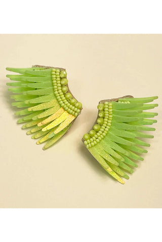 Mini Madeline Earrings Lime Yellow
