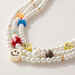 Layered Pearl Smile Necklace