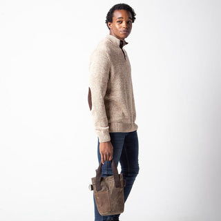 Wine Bottle Tote Khaki