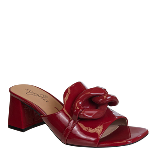 Coterie Heeled Sandals (Deep Red)