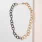 Metal Chain Linked Long Necklace