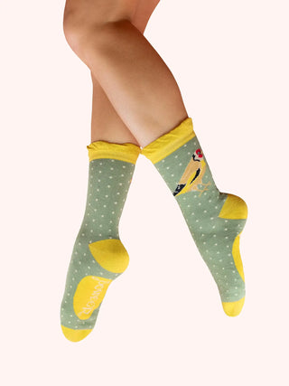 Ladies' Ankle Socks - Gold Finch