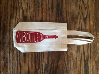 Hand Printed Wine Gift Bag