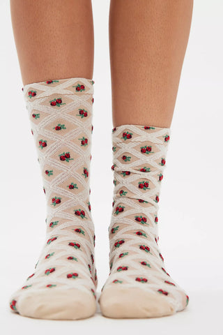 Floral Jacquard Trouser Sock