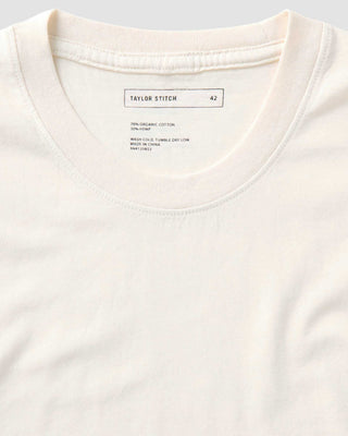 The Cotton Hemp Tee in Vintage White