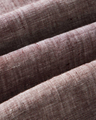 The Short Sleeve Jack in Burgundy Linen