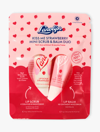 Kiss Me Strawberry Mini Scrub & Balm Duo