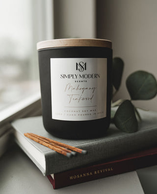 Mahogany Teakwood Soy Wax Candle