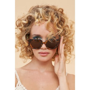 Luxe Sunglasses - Zelia in Tortoiseshell and Olive