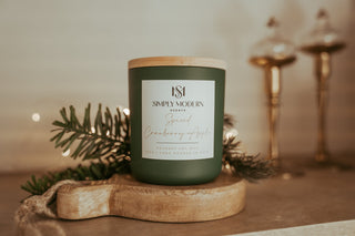 Spiced Cranberry Apple Soy Wax Candle