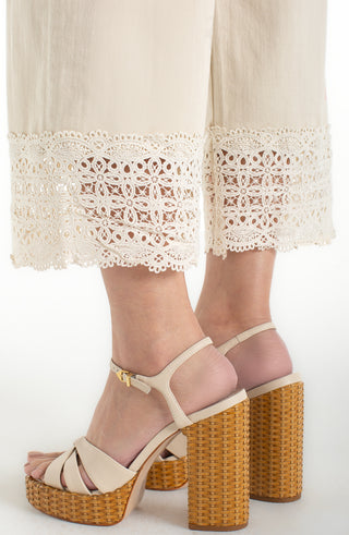 Stride Wide Leg w/ Lace Trim