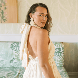 Ivory Shell Capri Dress