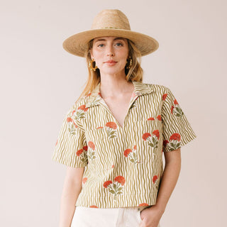 Wavy Stripe Palmer Top