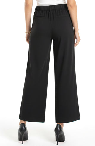 High-Rise Pleated Wide Leg Trouser