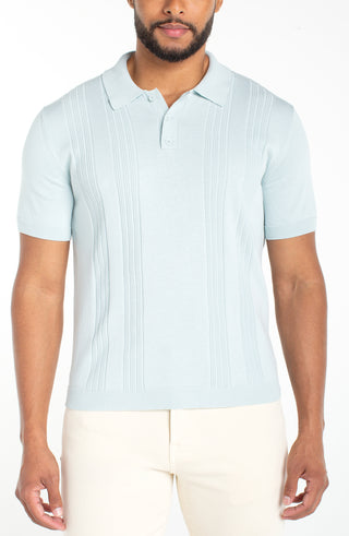 Short Sleeve Sweater Knit Polo