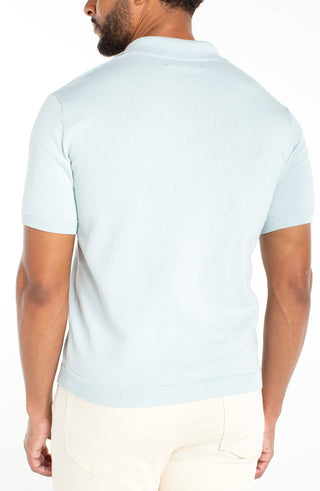 Short Sleeve Sweater Knit Polo