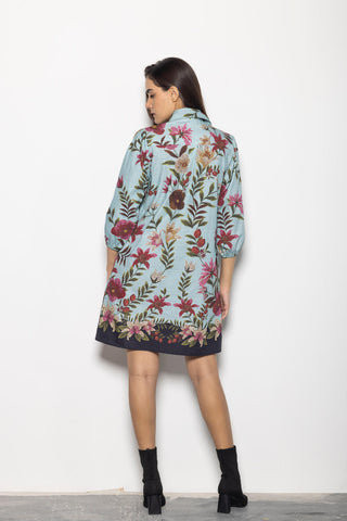 Ava Floral Mosaic Dress