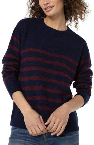 Crew Neck Drop Shoulder Sweater