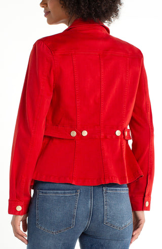 Peplum Jacket w/ Tab Detail