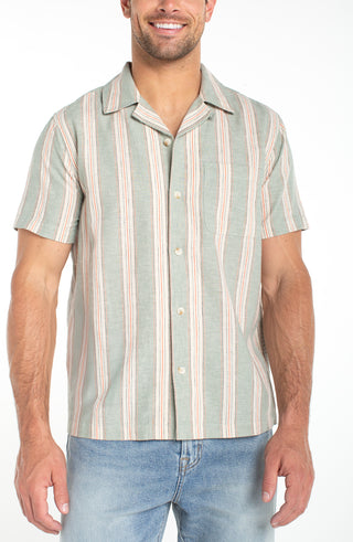 Short Sleeve Button Up Camp Shirt