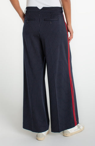 Pleated Trouser w/ Side Stripe