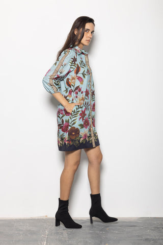 Ava Floral Mosaic Dress