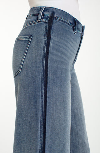 Super Stride Wide Leg Denim w/ Shadow Cuff - 30"