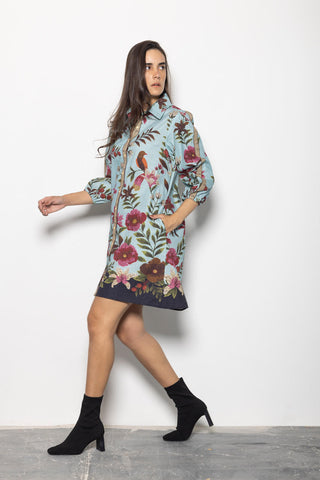 Ava Floral Mosaic Dress