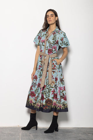 Della Floral Mosaic Dress