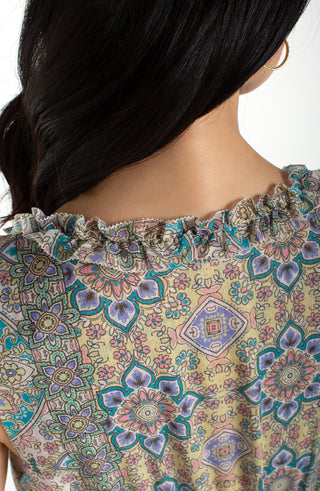 Sleeveless Smocked Waist Maxi Dress
