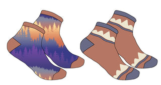 Smoky Mountain Haze Hiking Socks - 2 Pack