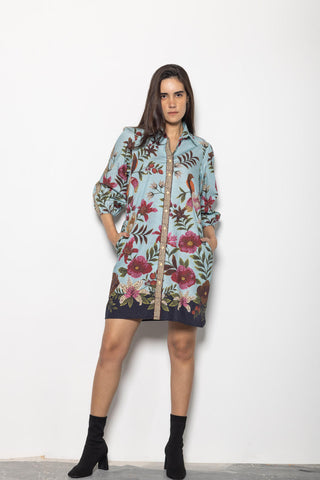Ava Floral Mosaic Dress