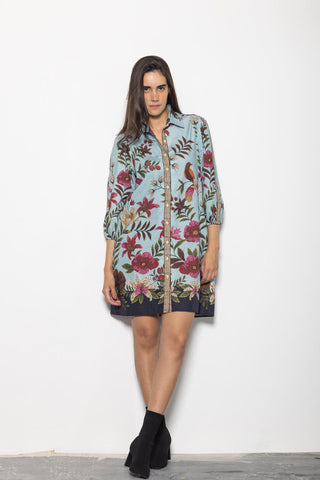 Ava Floral Mosaic Dress