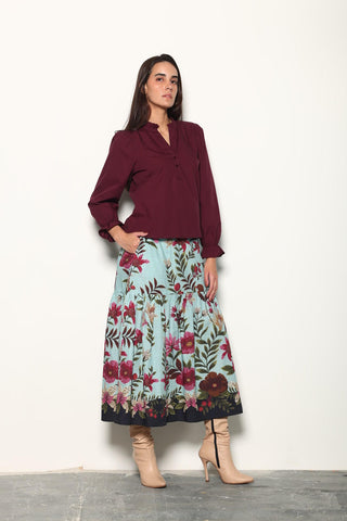 Ada Floral Mosaic Skirt