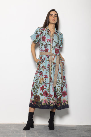 Della Floral Mosaic Dress