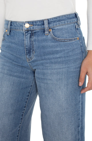Morgan Cuffed Wide Leg Denim