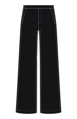 Pull On Wide Leg Trouser