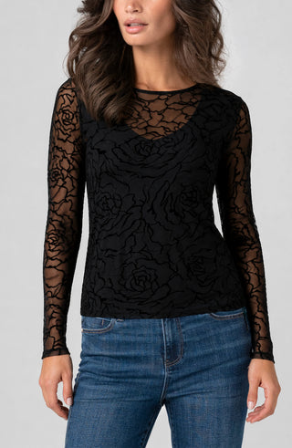 Long Sleeve Layered Knit Top